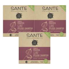 Sante - Festes Shampoo 2in1 Glanz - 60 g - 3er Pack