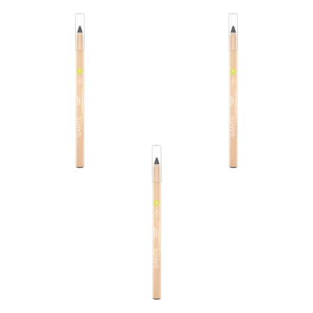 Sante - Eyeliner Pencil 01 Intense Black - 1,14 ml - 3er Pack
