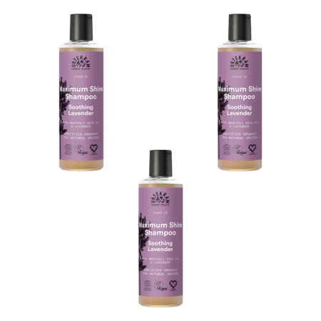 Urtekram - Soothing Lavender Shampoo Maximum Shine - 250 ml - 3er Pack