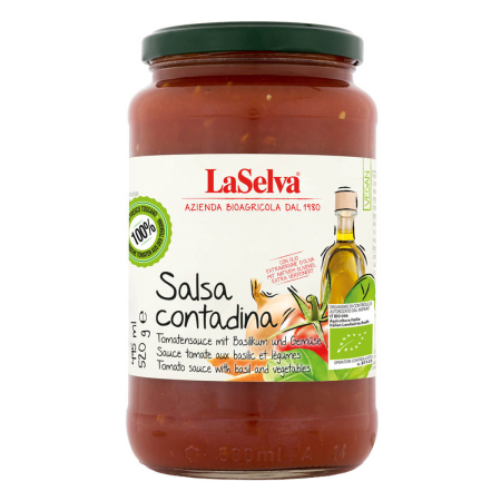 LaSelva - Salsa Contadina - Tomatensauce mit Gemüse und Olivenöl - 520 g