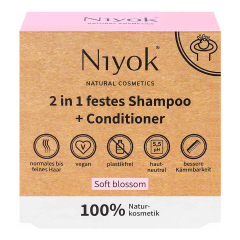 Niyok - 2 in 1 Festes Shampoo und Conditioner Soft...
