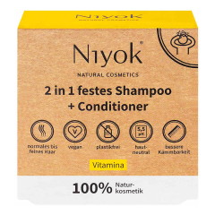 Niyok - 2 in 1 Festes Shampoo und Conditioner Vitamina -...