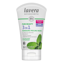lavera - Pure Beauty 3in1 Reinigung Peeling Maske - 125 ml