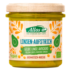 Allos - Linsen-Aufstrich Gelbe Linse Avocado - 140 g