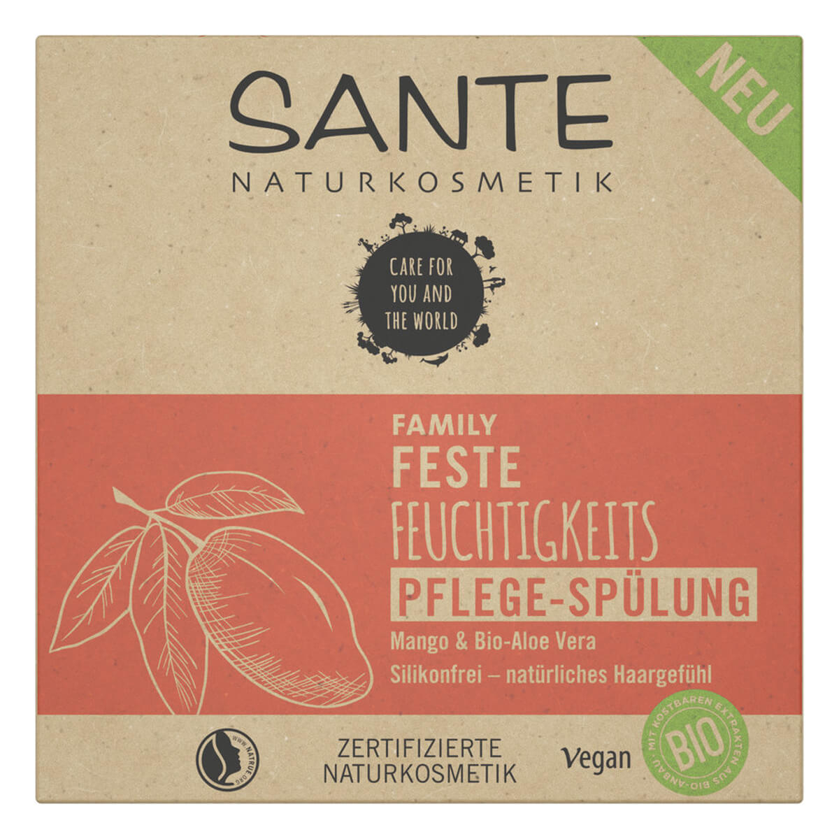 Lieferservice Sante - FAMILY Feste bio-Aloe Feuchtigkeits und Mango Pflege-Spülung