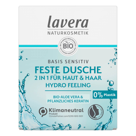 lavera - basis sensitiv Feste Dusche 2in1 Hydro Feeling - 50 g