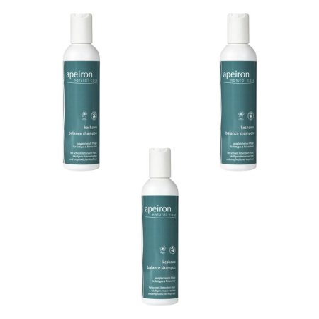Apeiron - Keshawa Balance Shampoo für fettiges und feines Haar - 200 ml - 3er Pack