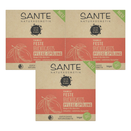 Sante - FAMILY Feste Pflege-Spülung und Mango bio-Aloe Feuchtigkeits