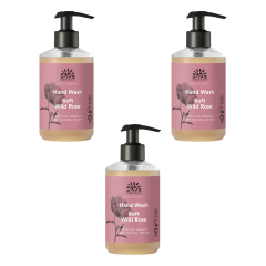 Urtekram - Soft Wild Rose Liquid Hand Soap - 300 ml - 3er...