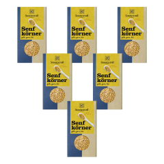 Sonnentor - Senfkörner gelb ganz - 120 g - 6er Pack