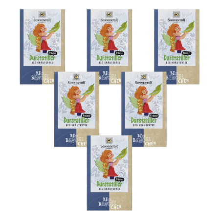 Sonnentor - Durststiller Kräuter Tee bio-Bengelchen Doppelkammerbeutel - 32,4 g - 6er Pack