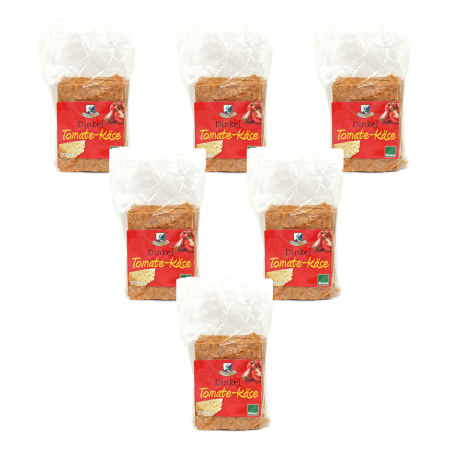 Kiebitzhof - Dinkel-Knäcke Tomate-Käse - 200 g - 6er Pack