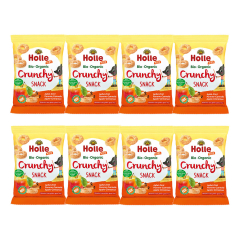 Holle - Crunchy Snack Apfel Zimt - 25 g - 8er Pack