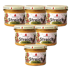 Zwergenwiese - Tomate-Olive Streich - 180 g - 6er Pack