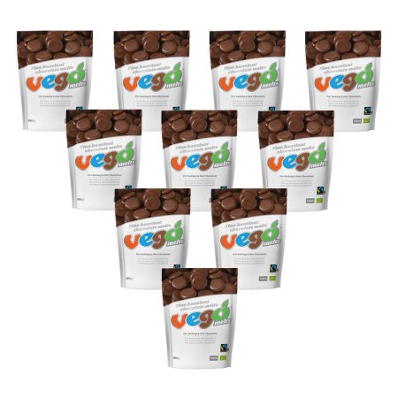 VEGO - Vego Fine Hazelnut Chocolate Melts - 180 g - 10er Pack