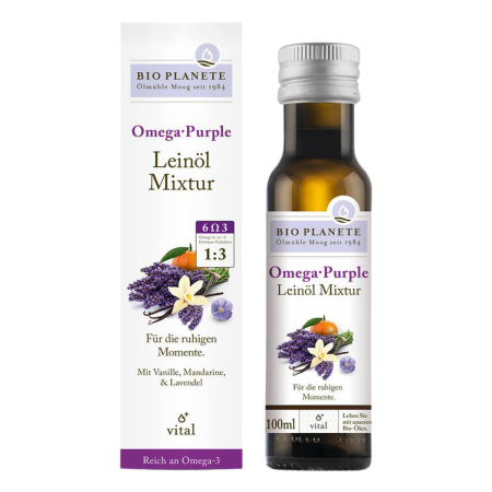 BIO PLANÈTE - Omega Purple Leinöl-Mixtur - 100 ml