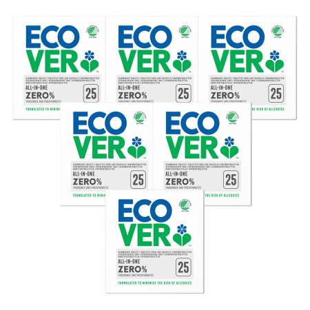 Ecover Zero - Zero Spülmaschinen Tabs All-in-One - 500 g - 6er Pack