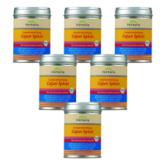 Herbaria - Cajun Spices bio M-Dose - 80 g - 6er Pack