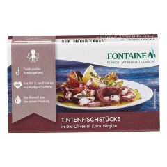 Fontaine - Tintenfischstücke in Bio-Olivenöl - 120 g