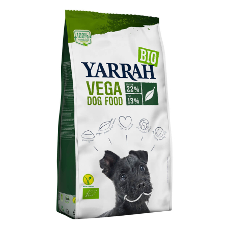 Yarrah - Trockenfutter vegetarisch für erwachsene Hunde bio - 10 kg