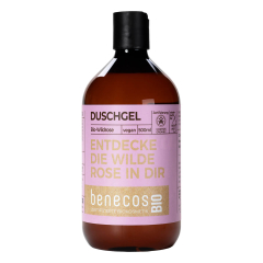 benecos - Duschgel Wildrose bio - 500 ml