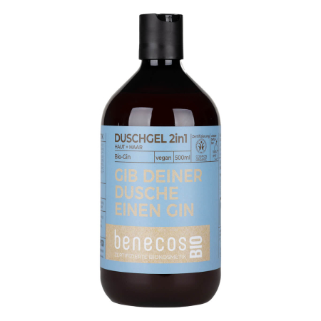 benecos - Duschgel 2in1 Gin Haut & Haar bio - 0,5 l