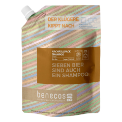 benecos - Shampoo Unisex BIO-Bier Nachfüllbeutel - 1 l
