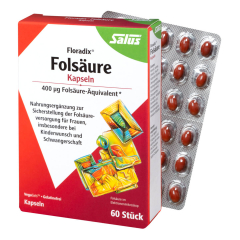 Floradix - Folsäure 60 Kapseln - 22 g