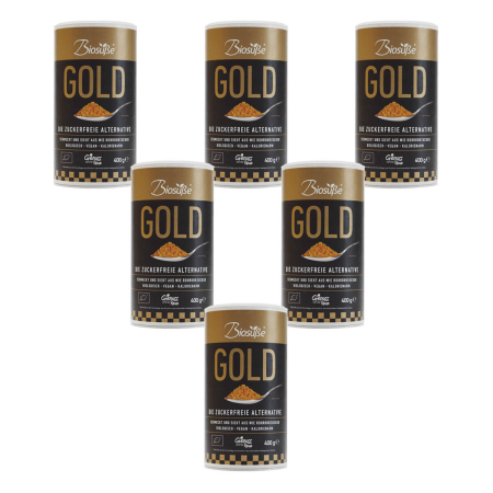 Biosüße - GOLD Zuckeralternative - 400 g - 6er Pack
