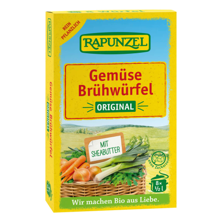 Rapunzel - Gemüse-Brühwürfel Original mit Bio-Hefe - 84 g