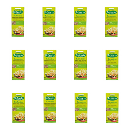 Rapunzel - Buchweizen geschält bioSnacky - 40 g - 12er Pack