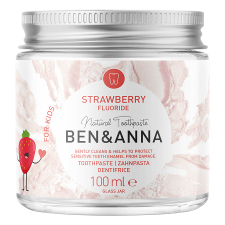 Ben&Anna - Strawberry Toothpaste with Fluoride For Kids - 100 ml