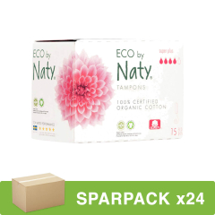Eco by Naty - Tampons Super Plus - 15 Stück - 24er Pack