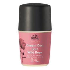 Urtekram - Soft Wild Rose Cream Deo Roll On - 50 ml