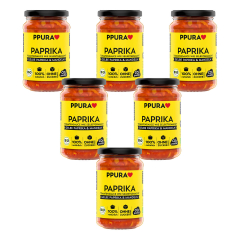 PPURA - Sugo Tomatensauce Paprika bio - 340 g - 6er Pack
