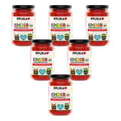 PPURA - Sugo Tomatensauce für Kinder bio - 340 g - 6er Pack