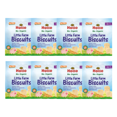 Holle - Little Farm Biscuits - 100 g - 8er Pack