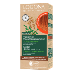 Logona - Pflanzen Haarfarbe Pulver Hennarot - 100 g