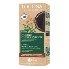 Logona - Pflanzen Haarfarbe Pulver Schwarzbraun - 100 g