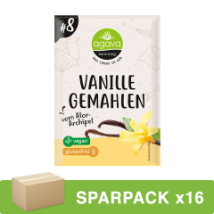 Agava - Vanille gemahlen - 5 g - 16er Pack