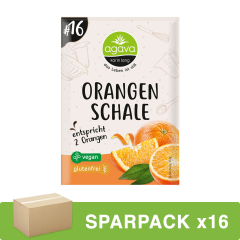 Agava - Orangenschale gerieben - 10 g - 16er Pack