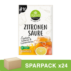 Agava - Zitronensäure - 10 g - 24er Pack